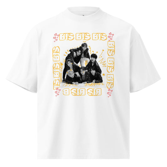 BTS - Unisex organic oversized high neck t-shirt
